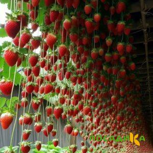 Клубника ампельная Анастасия купить по цене от 370р. в интернет-магазине «Посадика» с доставкой почтой в в Симе и по всей России – [изображение №1].